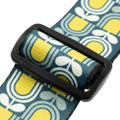 Levys Mid Century Modern Blue Green and White Mod Tulip Guitar Strap - MP2MCM-003 (3).jpg
