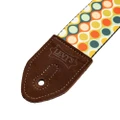 Levys Mid Century Modern Red Blue Green and Gold MCM Bubbles Guitar Strap - MP2MCM-004 (2).jpg