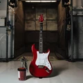 PRS John Mayer Silver Sky Defender Electric Guitar in Portofino Red - 1185915G-Lifestyle.jpg