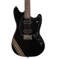 Second Hand Squier FSR Bullet Competition Mustang HH Blk Shoreline Gold Stripes #177 - SH-91-0177 (2).jpg