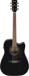 Ibanez PF15ECE-BK PF- Series Electro Acoustic Guitar in Black - PF15ECE-BK (1).jpg