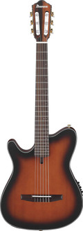 Ibanez FRH10NL-BSF Left Handed Slimline Nylon String Electro Acoustic Guitar in Brown Stained Flat - FRH10NL-BSF (1).jpg