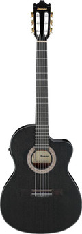 Ibanez GA5MHTCE-WK GA Series Classical Electro Acoustic Guitar in Weatherd Black Open Pore - GA5MHTCE-WK (3).jpg