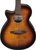 Ibanez AEG70L-TIH AEG Series Left Hand Electro Acoustic Guitar in Tiger Burst High Gloss - AEG70L-TIH (4).jpg