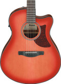 Ibanez AAM50CE-CRO Advanced Electro Acoustic in Coral Red Burst Open Pore - AAM50CE-CRO (6).jpg