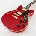 Second Hand D'Angelico Excel Mini DC Semi-Hollow Electric Guitar In Trans Cherry #081 - SH-168-0081 (6).jpg
