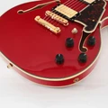 Second Hand D'Angelico Excel Mini DC Semi-Hollow Electric Guitar In Trans Cherry #081 - SH-168-0081 (8).jpg