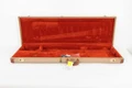 Second Hand Fender Fullerton Early 80s Tweed Bass Case With Orange Interior #129 - SH-131-0129 (3).jpg