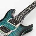Second Hand PRS Custom 24 Floyd 10 Top In Cobalt Blue Smokeburst 2024 Build #124 - SH-131-0124 (7).jpg