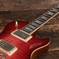 Patrick James Eggle Macon Carve Top Singlecut Electric Guitar in Lava Red - 31528 (10).JPG