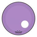 Remo Powerstroke 3 Colortone Bass Drum Head - Purple - 22" - with 5" Offset Hole - 449513-P3-1322-CT-PUOH.jpg