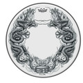 Remo 14" Snare Batter - Tattoo Skyn Black Dragon Graphic on Suede Film - 453039-TT-0814-AX-T06.jpg