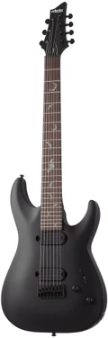 Schecter Damien 7 in Satin Black - 428858-DAMIEN-7 SBK 2472 TILT.jpg