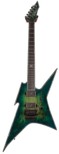 BC Rich Ironbird Extreme Exotic Floyd Rose Guitar In Cyan Blue - EXIRONFRCB-8.jpg