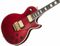 Epiphone Alex Lifeson Signature Les Paul Custom Axcess Electric Guitar in Ruby - EILPACQALRUBGH1-Epiphone-Alex-Lifeson-Les-Paul-Custom-Axcess-Ruby-Body-Angle.jpg