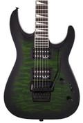 Jackson JS Series Dinky Arch Top JS32Q DKA In Transparent Green