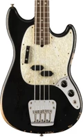 Fender JMJ Signature Road Worn Mustang Bass Guitar in Black - 373430-Fender JMJ Mustang Bass Black 1.jpg