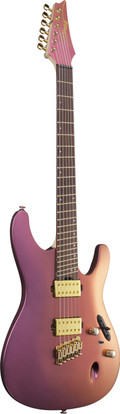 Ibanez SML721-RGC Axe Design Lab Multiscale Electric Guitar in Rose Gold Chameleon with Slanted Frets - SML721-RGC-Ibanez-SML721-RGC-Electric-Guitar-Rose-Gold-Chameleon-Angle.jpg