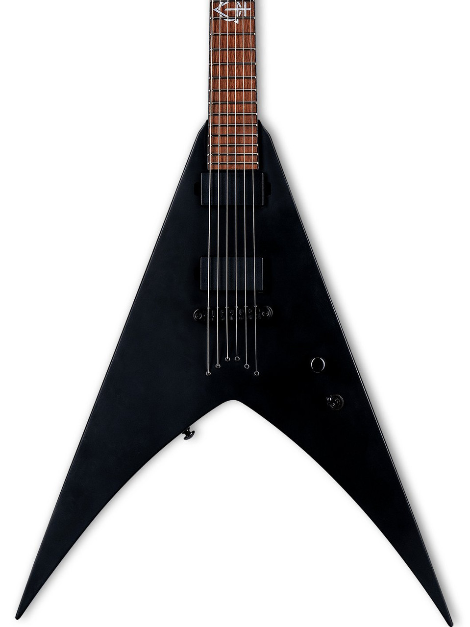 ESP LTD HEX-200 Nergal Signature Electric Guitar in Black Satin