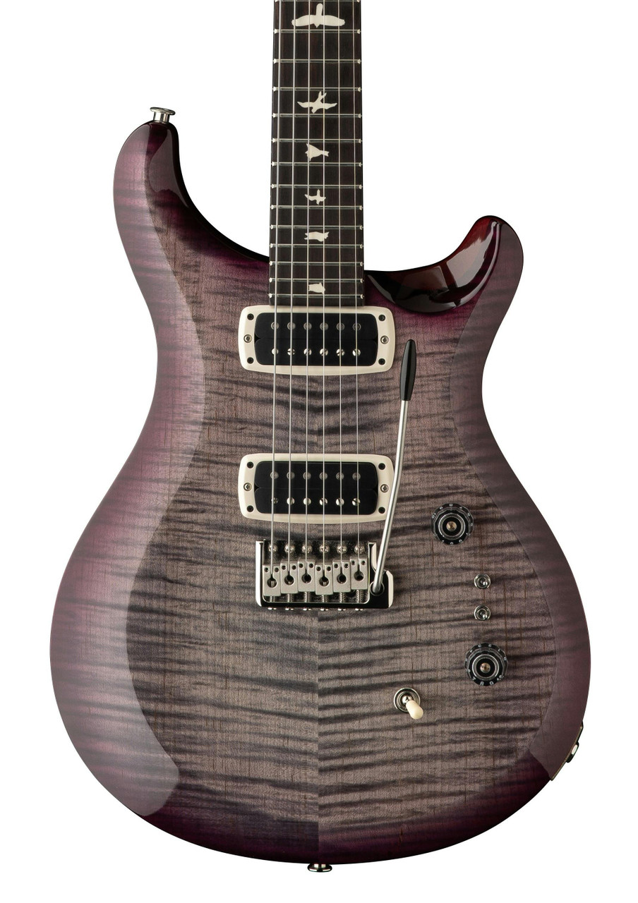 PRS S2 Custom 24-08 Electric Guitar in Faded Gray Black Purple