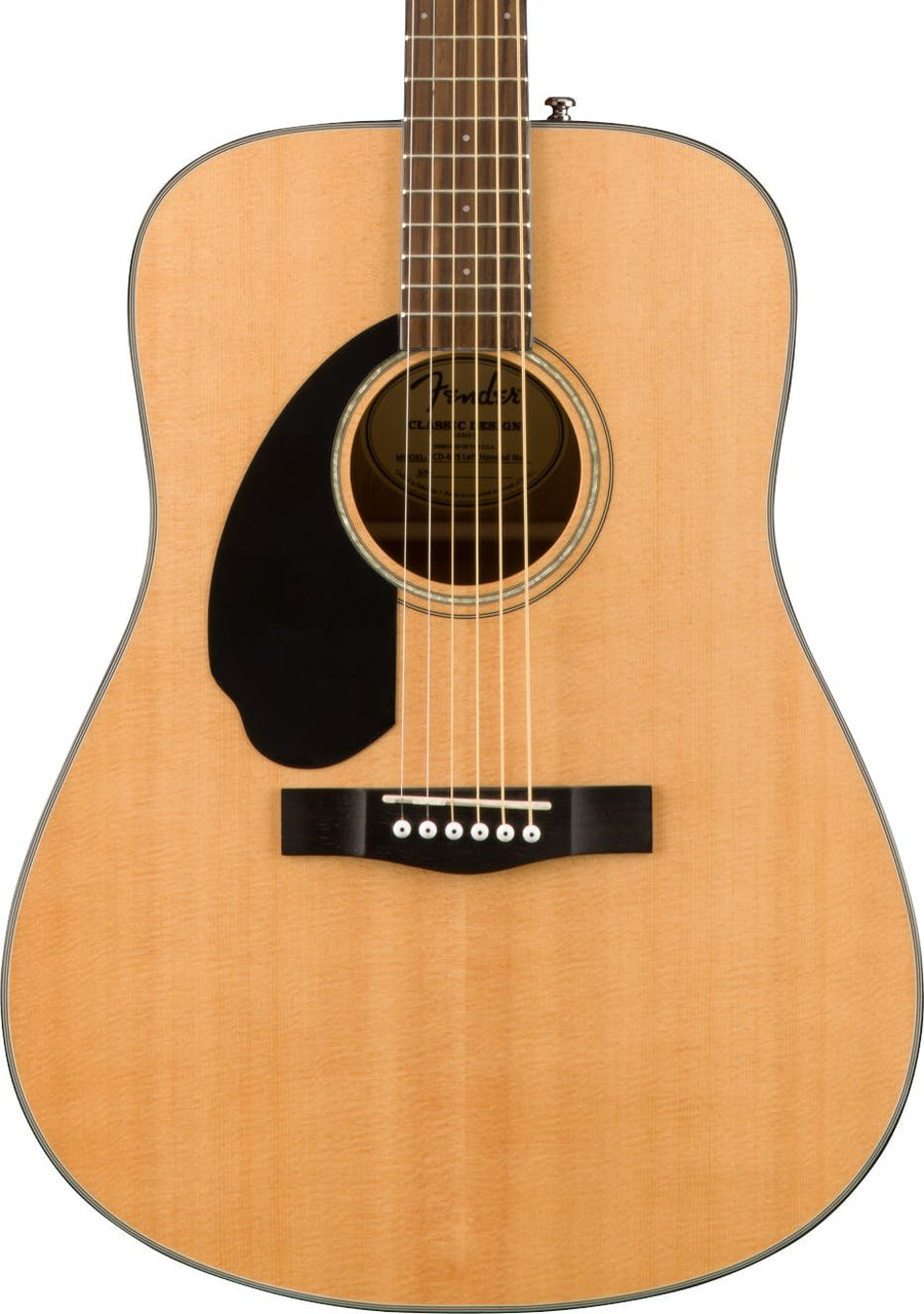 Fender CD-60S Left Handed Dreadnought Acoustic Guitar in Natural