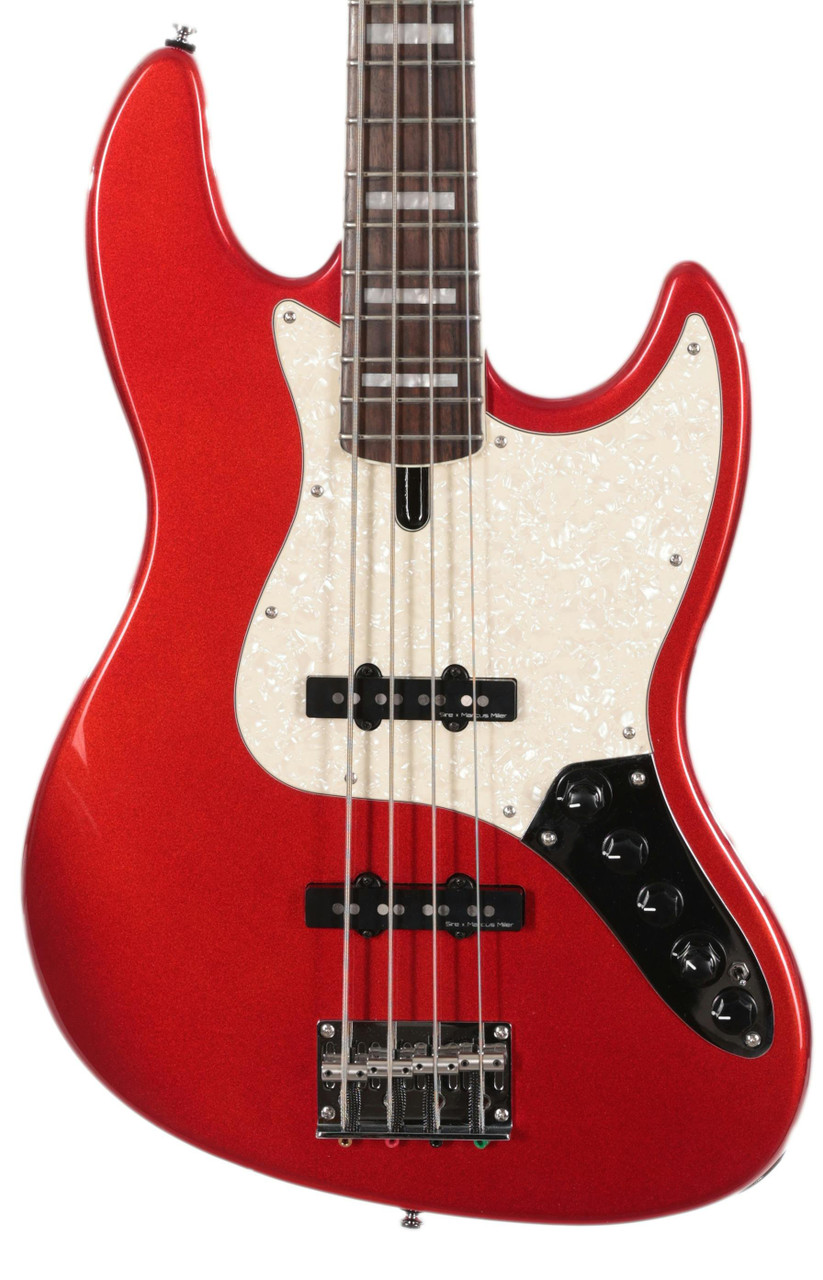 Sire Marcus Miller V7 2nd Generation Alder 4-String Bass Guitar in Bright  Metallic Red