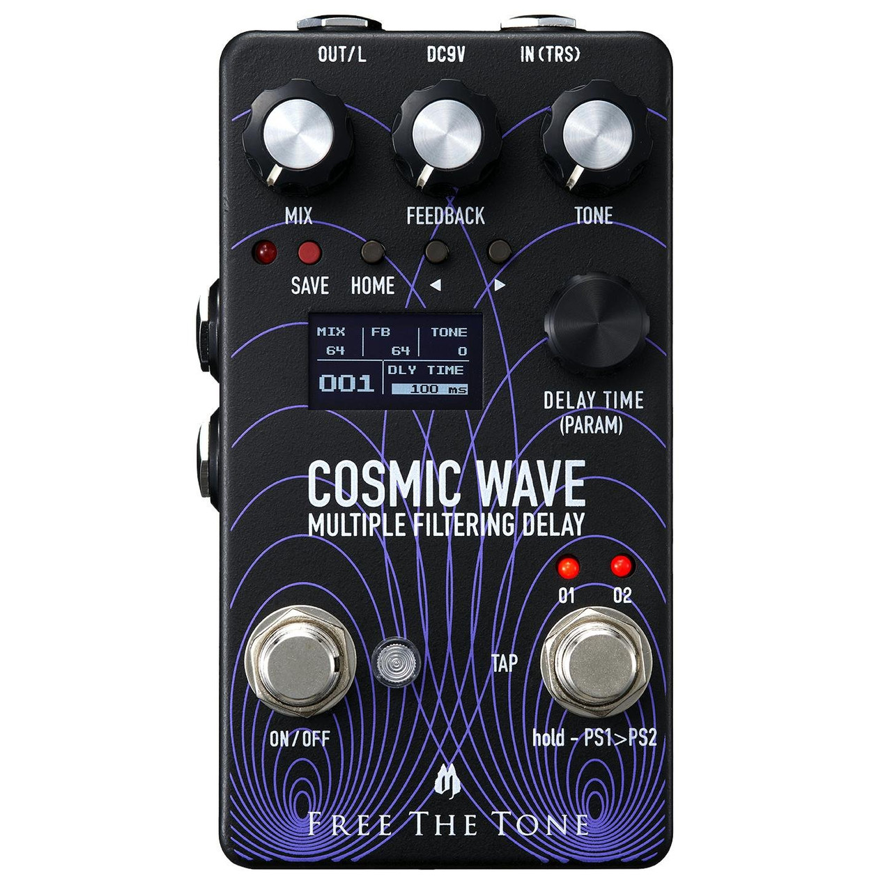 ギター Free The Tone Cosmic Wave CW-1Y Delay Free The Tone CW-1Y Cosmic Wave Multiple Filtering Delay Pedal