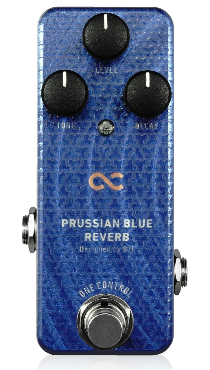 One Control BJF Prussian Blue Reverb Pedal - Andertons Music Co