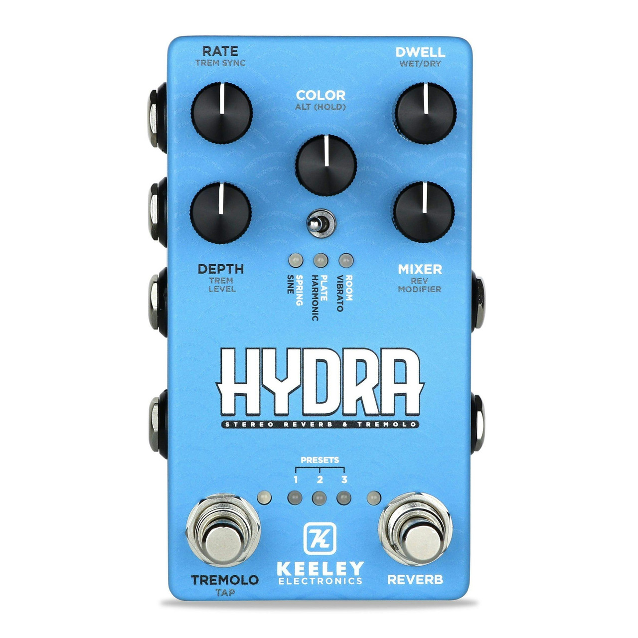 Keeley Electronics Hydra Stereo Reverb & Tremolo Pedal - Andertons Keeley Electronics Hydra Stereo Reverb & Tremolo Pedal - Andertons