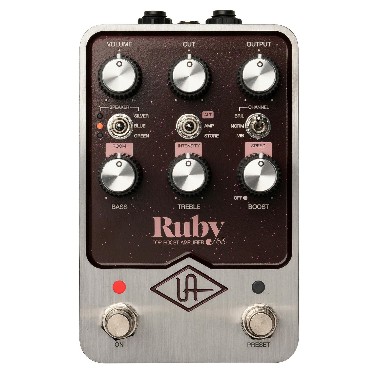 ギター UAFX Ruby Top Boost Amplifier e63 512601-UAFX-Ruby-63-Top-Boost-