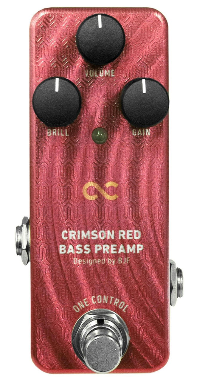 One Control BJF Crimson Red Bass Preamp Pedal - Andertons Music Co.