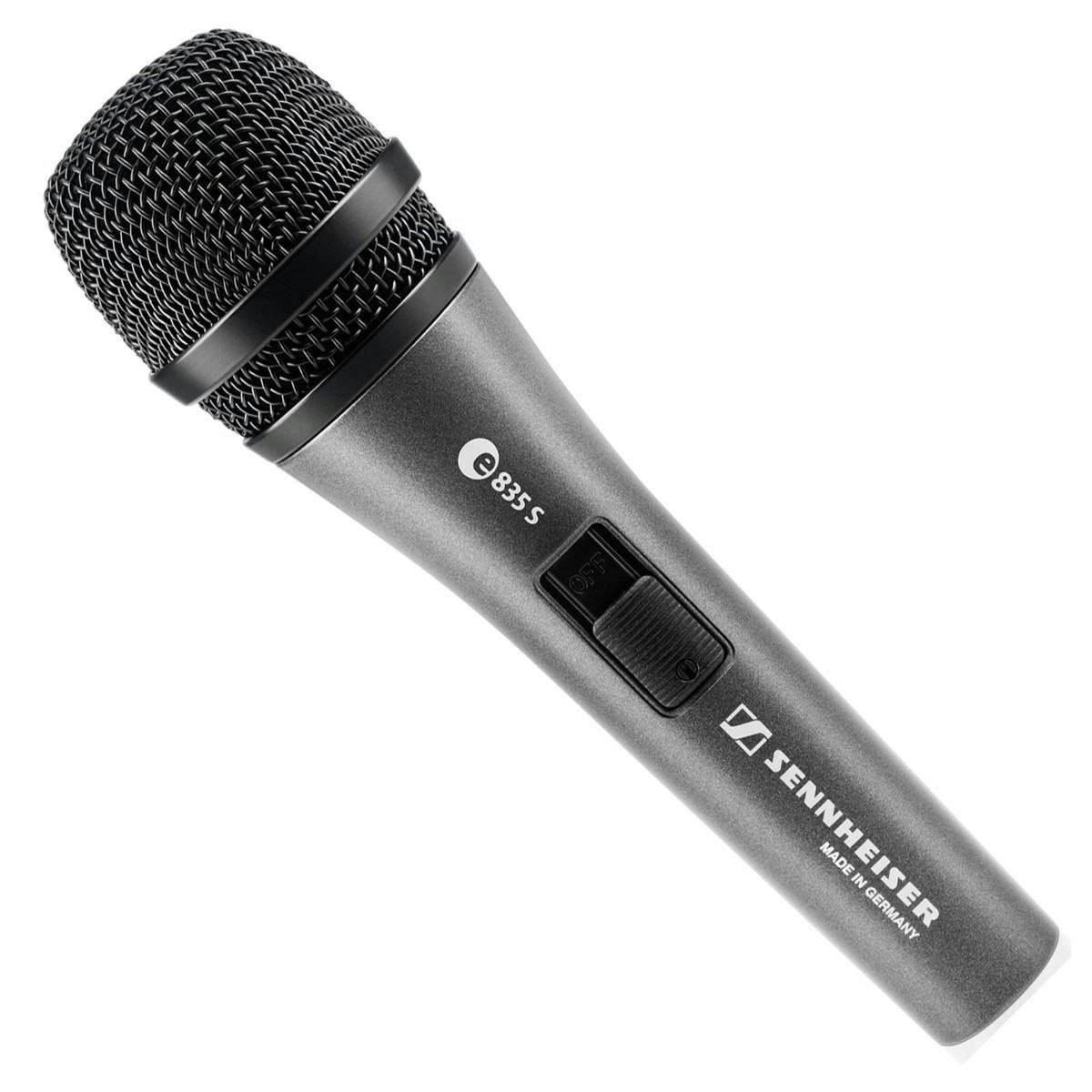 Sennheiser e835S（スイッチ付き）マイクスタンド付き Sennheiser e835S スイッチ付ボーカルダイナミックマイク / ベース専門