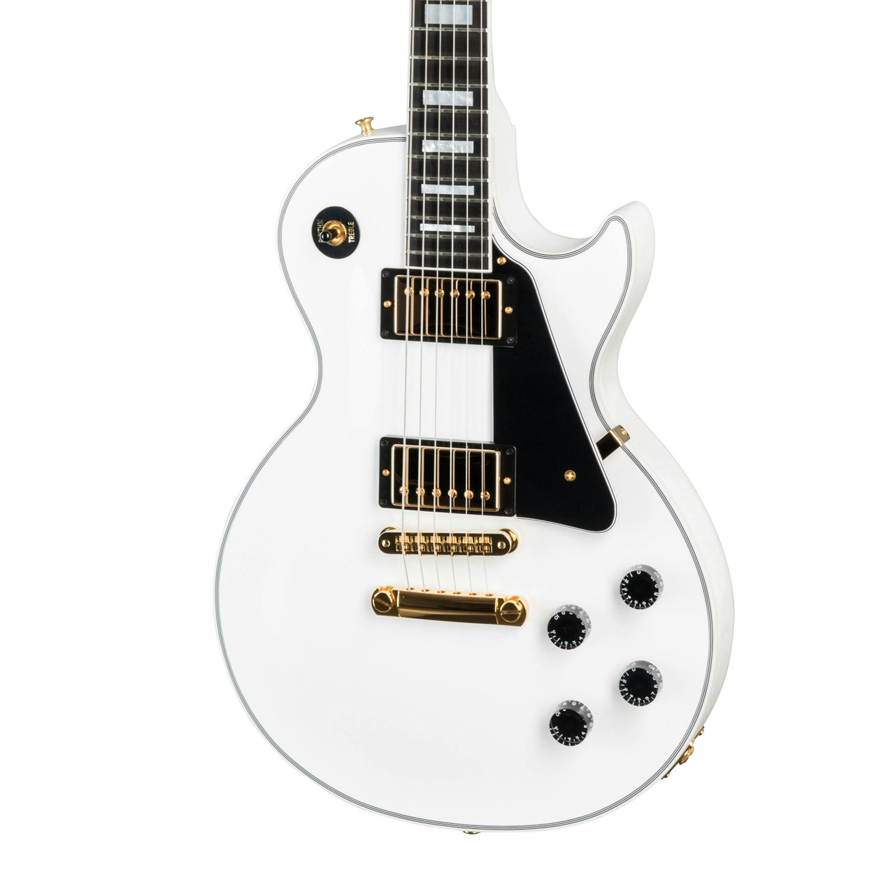 Gibson Custom Shop Les Paul Custom in Alpine White - Andertons