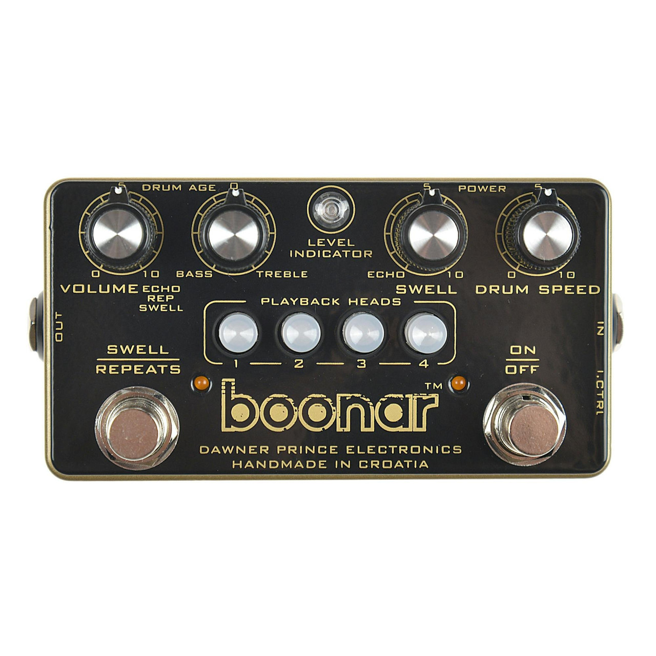 Dawner Prince Boonar Multi Head Drum Echo Rec Pedal - Andertons