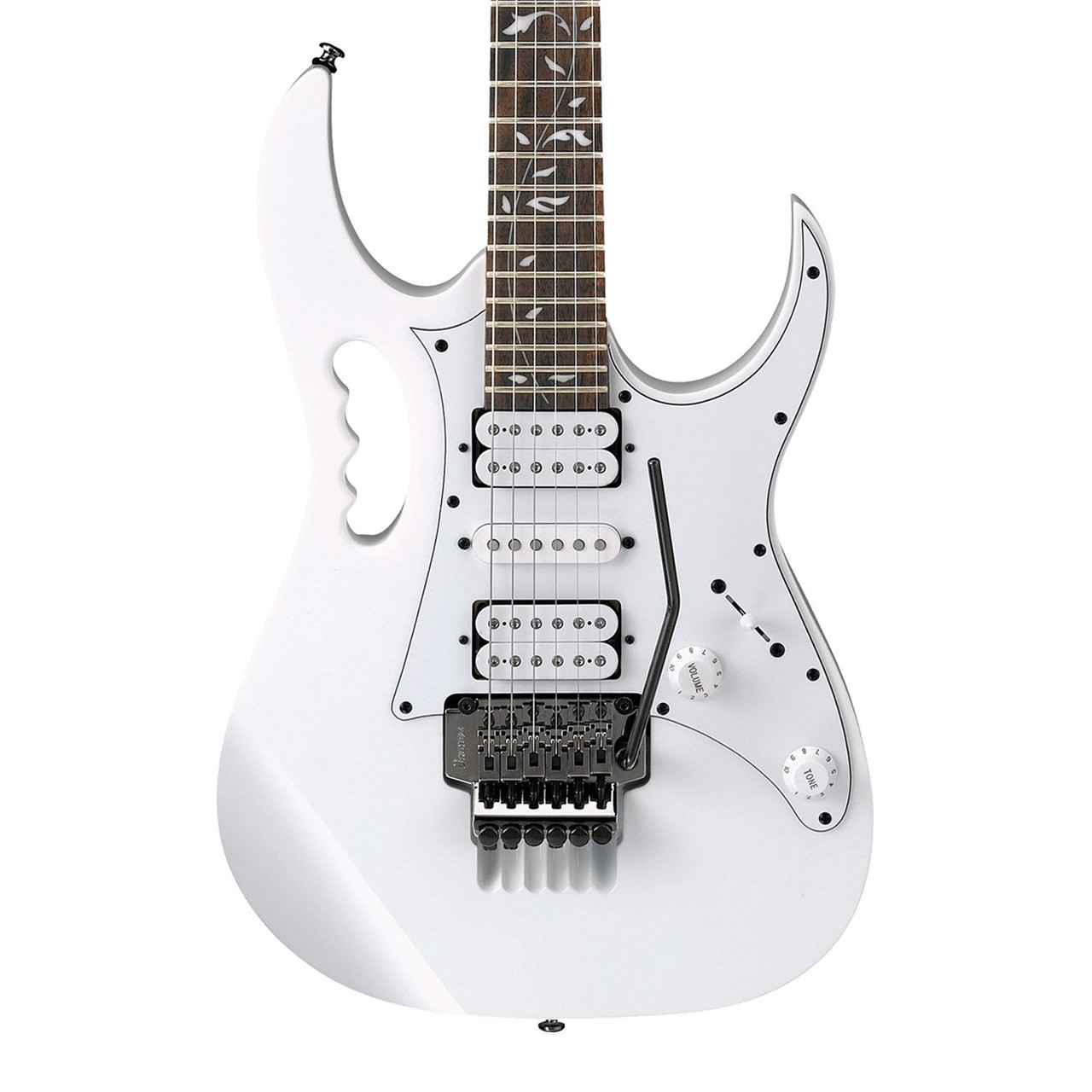 [本日のみ65000まで値下げ]Ibanez-Jem Jr Steve Vai Ibanez JEMJR JEM Junior Steve Vai Guitar in White - Andertons