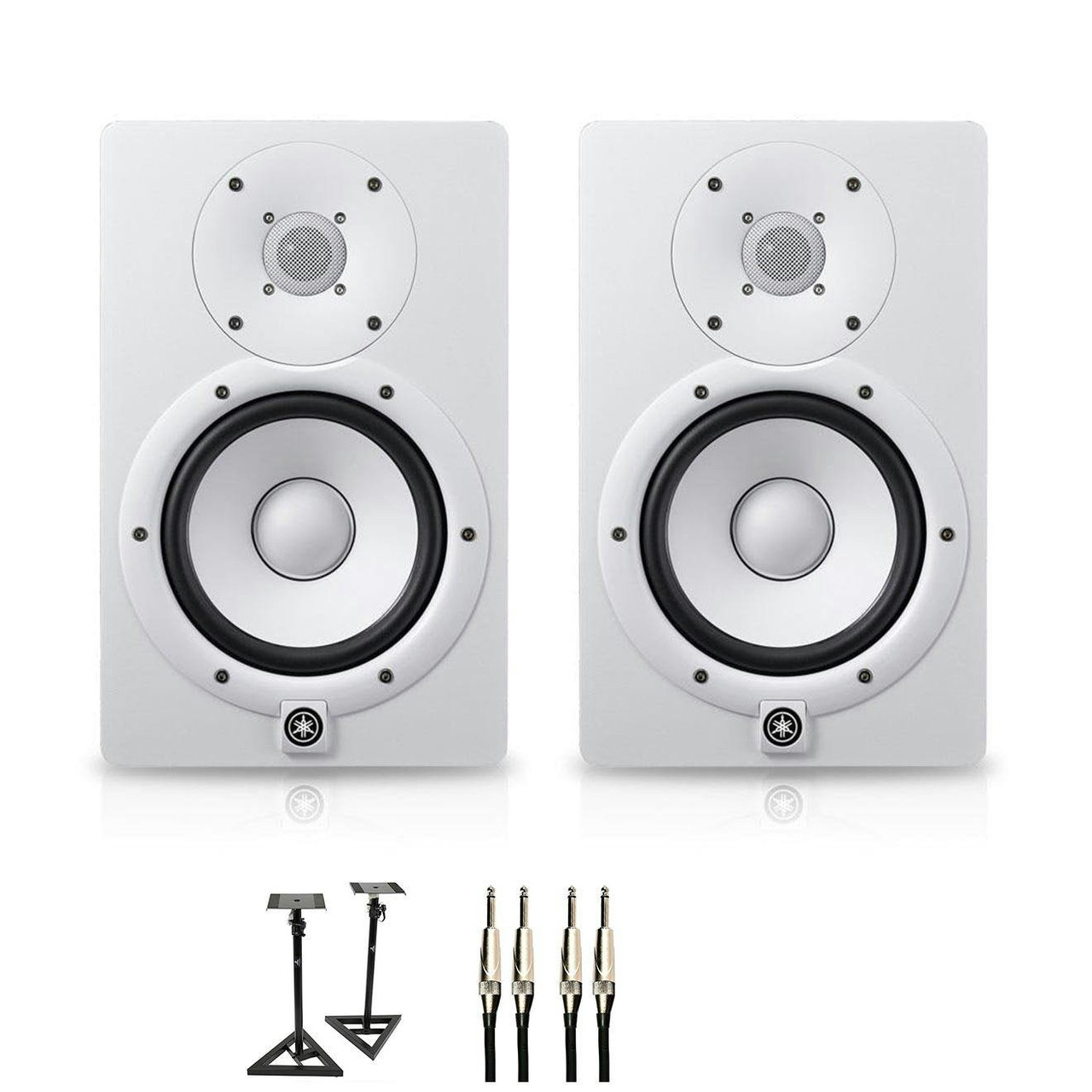 「A」Yamaha HS7 ブラックペア インシュレーター＆スタンド付き ヤマハ YAMAHA HS7 パワードスタジオモニタースピーカー Dicon Audio
