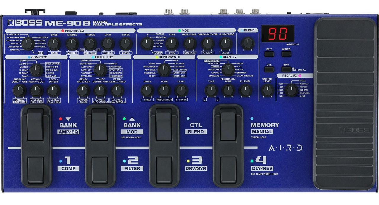 BOSS ME-90 マルチエフェクター BT-DUAL 純正アダプター付き BOSS ME-90 + 純正アダプター + 純正ケース + BT-DUAL セット マルチ