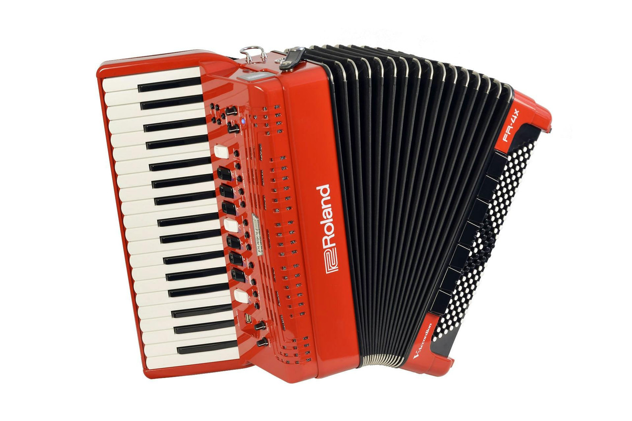 Roland FR4x V-Accordion (Keyboard Type) in Red - Andertons Music Co.