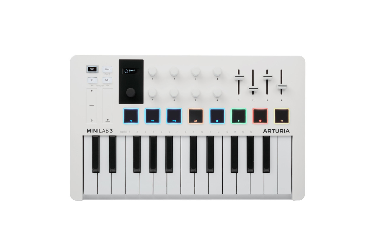 ARTURIA MINILAB3 ホワイト 25鍵 MIDIキーボード Arturia MiniLab 3 25-note MIDI Keyboard & Controller White