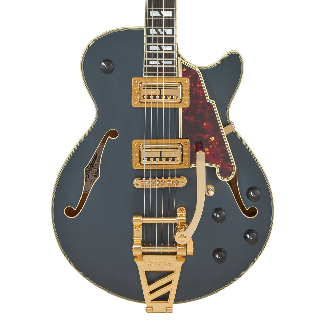 D'Angelico Deluxe Bob Weir 3 Semi-Hollow Electric Guitar in Matte