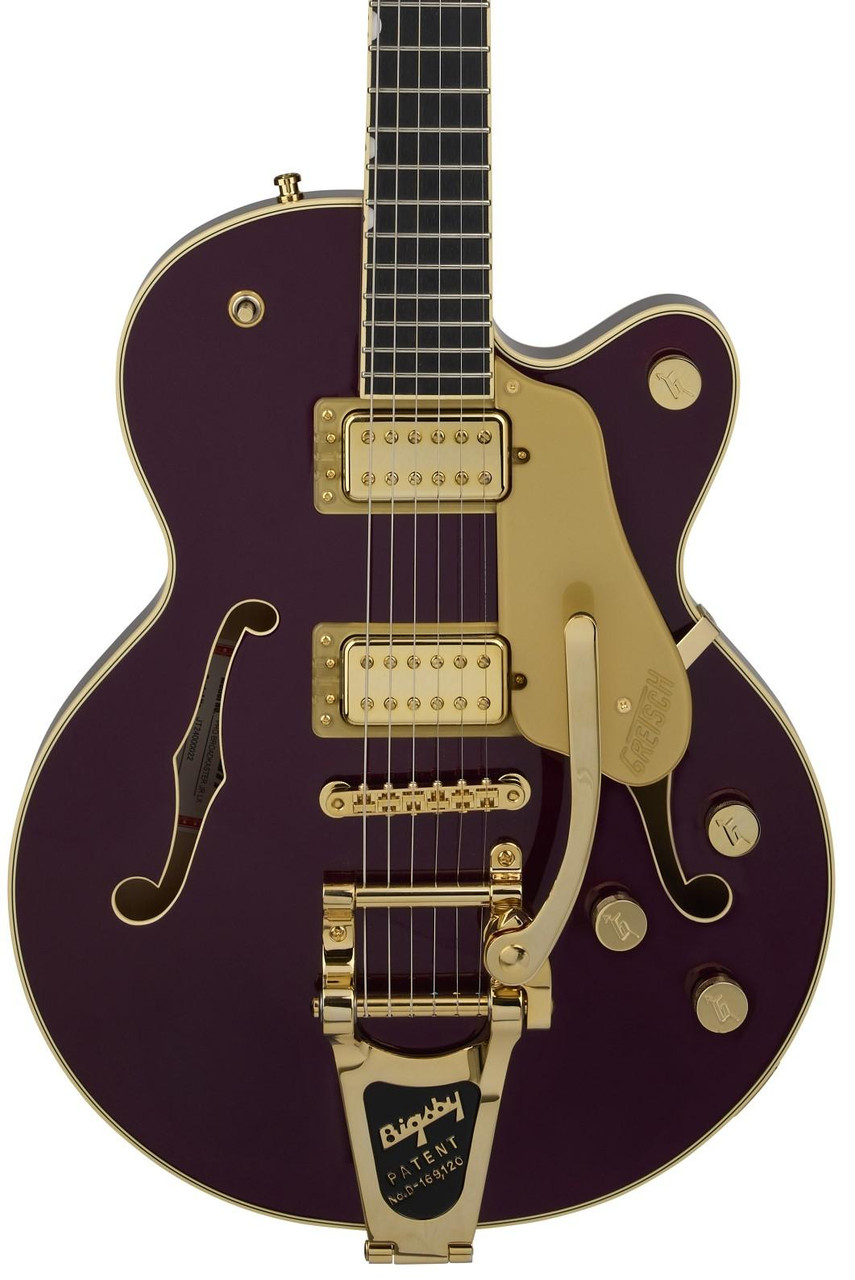 Gretsch Broadkaster Jr LX Center Block Bigsby Guitar In Blackberry