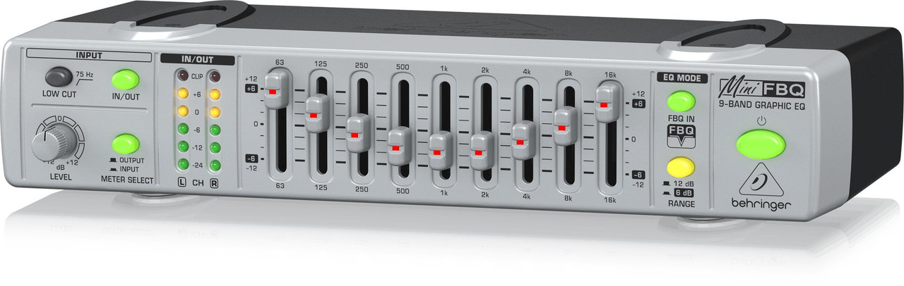Behringer FBQ800 超コンパクト 9バンドグラフィックイコライザー Behringer FBQ800 Ultra-Compact Graphic Equalizer - Andertons Music Co.
