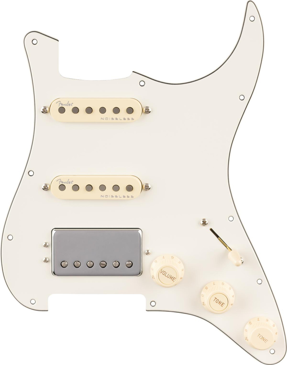 Fender Pre-Wired Strat Pickguard Quadra Tap-Ultra Noiseless HSS