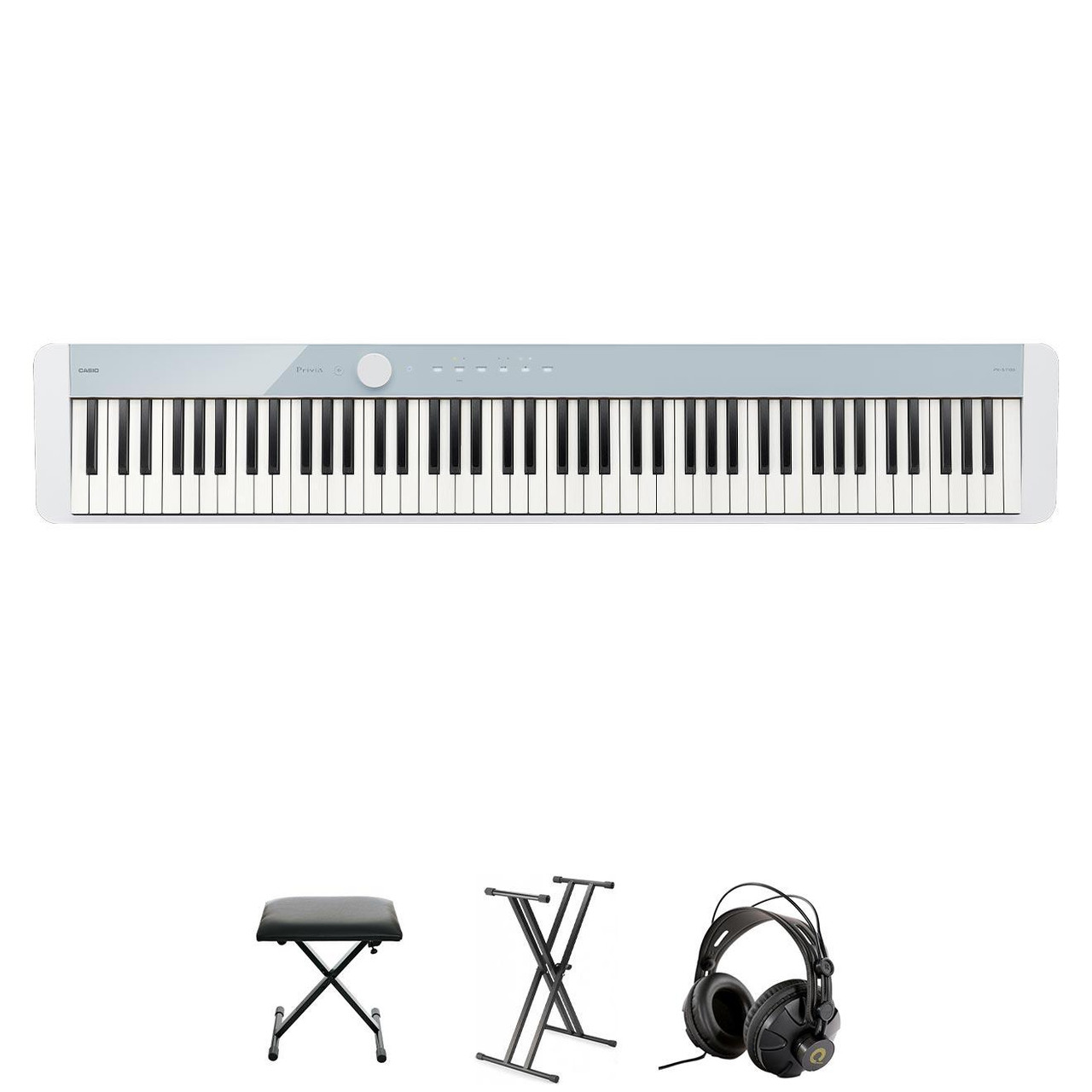 Casio PX-S1100 Digital Piano in Calm Blue With Stool Stand and
