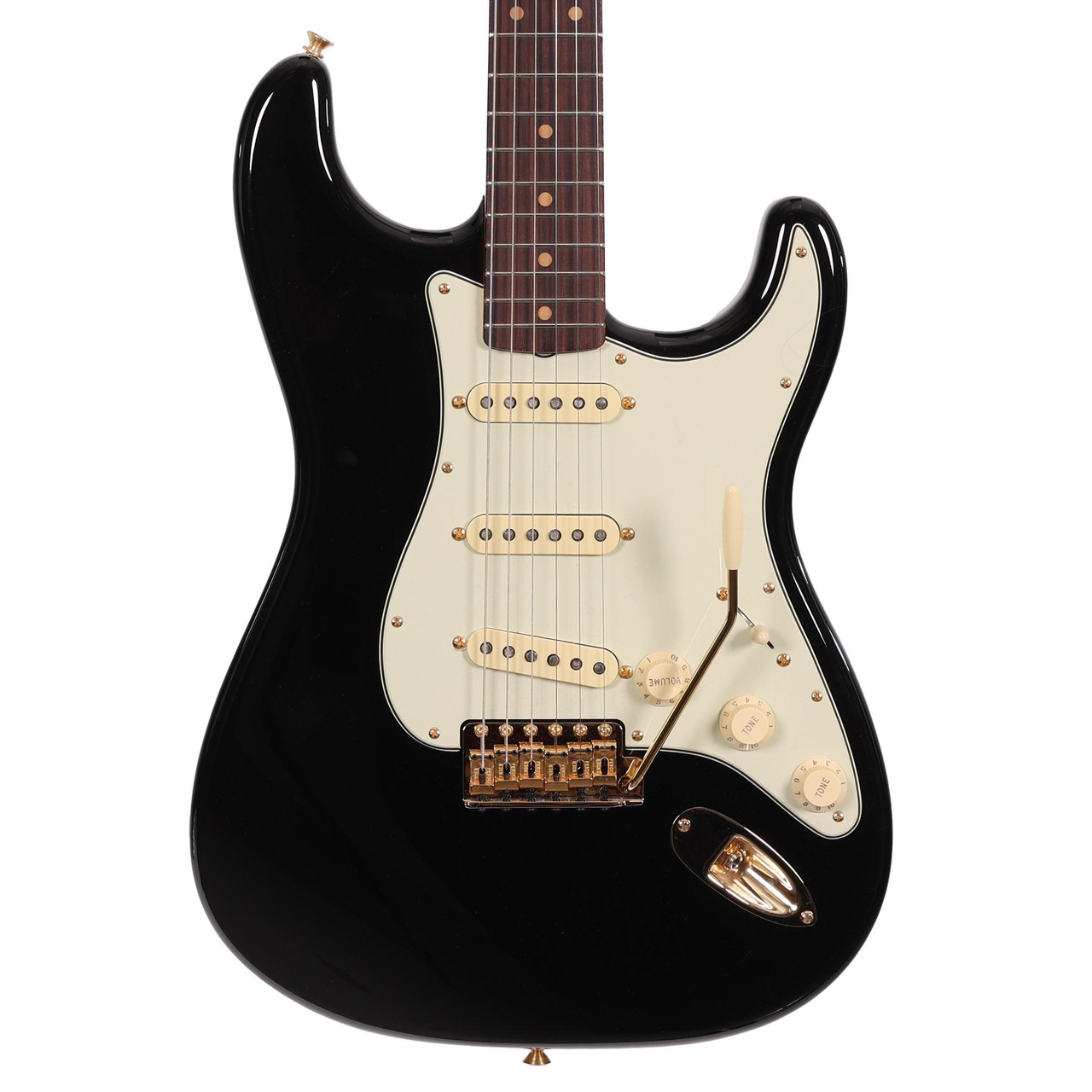 Fender FSR American Vintage II '61 Stratocaster In Black with Gold