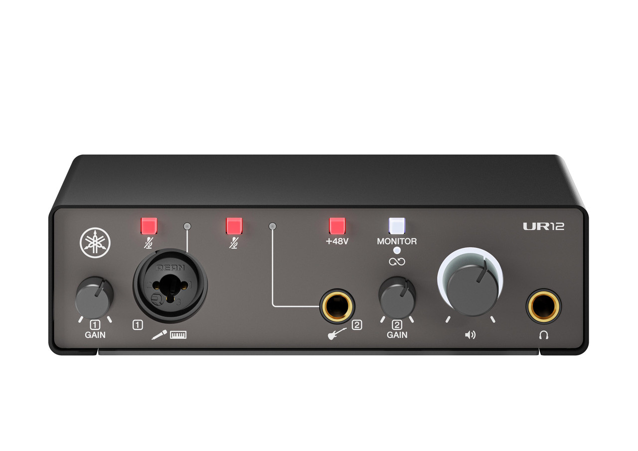 DTM・DAW YAMAHA UR12 MK3 Yamaha UR12 MK3 USB-C Audio Interface In Black - Andertons Music Co