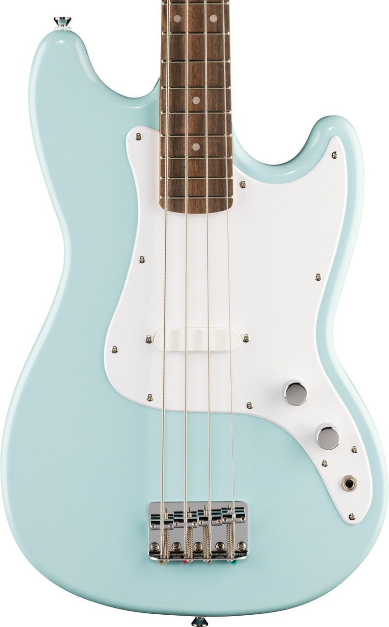 Squier Sonic Bronco Bass Guitar in Daphne Blue - Andertons Music Co.