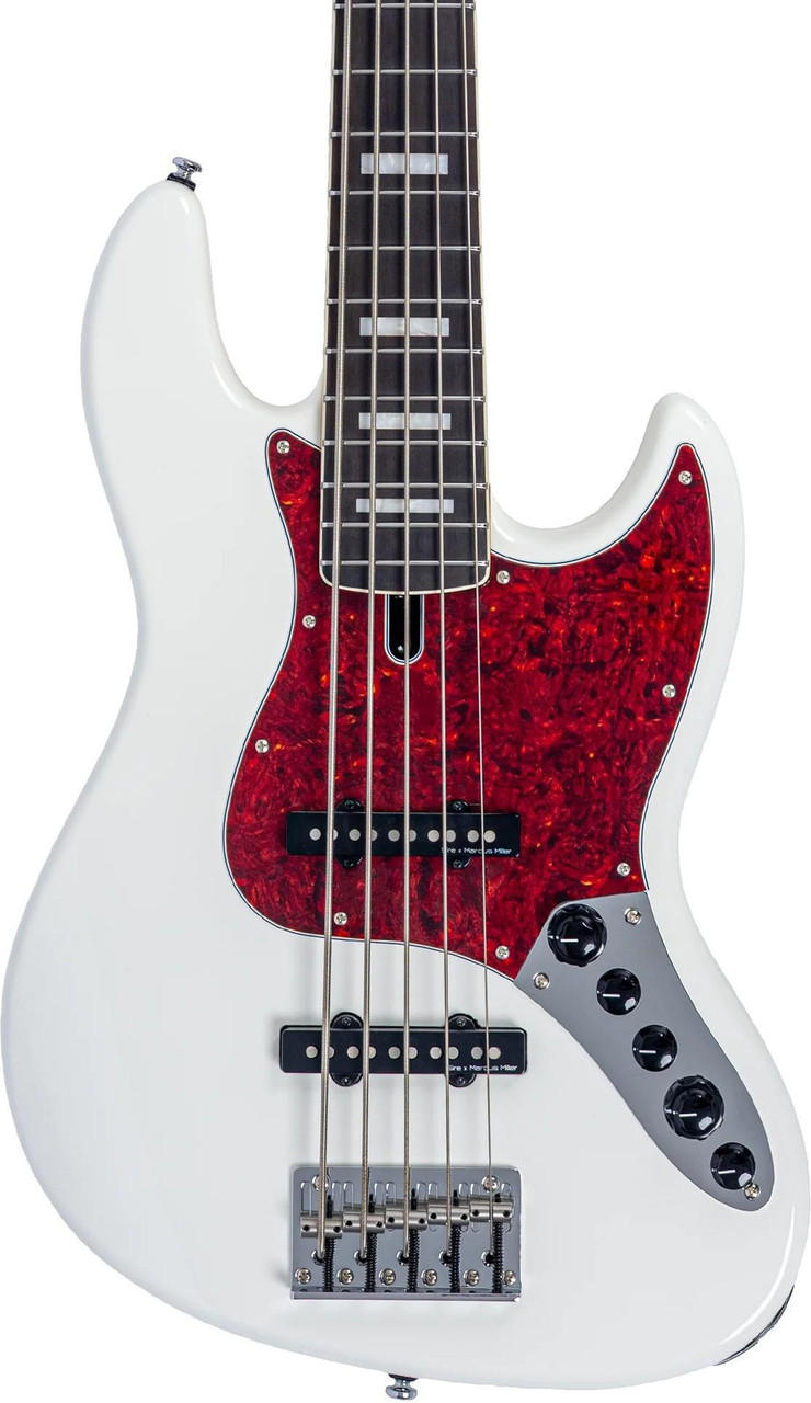 Sire V7 Alder 5 New Gen 5-String Bass Guitar in Antique White