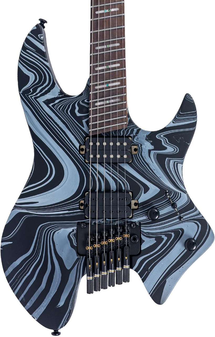 Sire X6 Headless Electric Guitar in Black Swirl - Andertons Music Co
