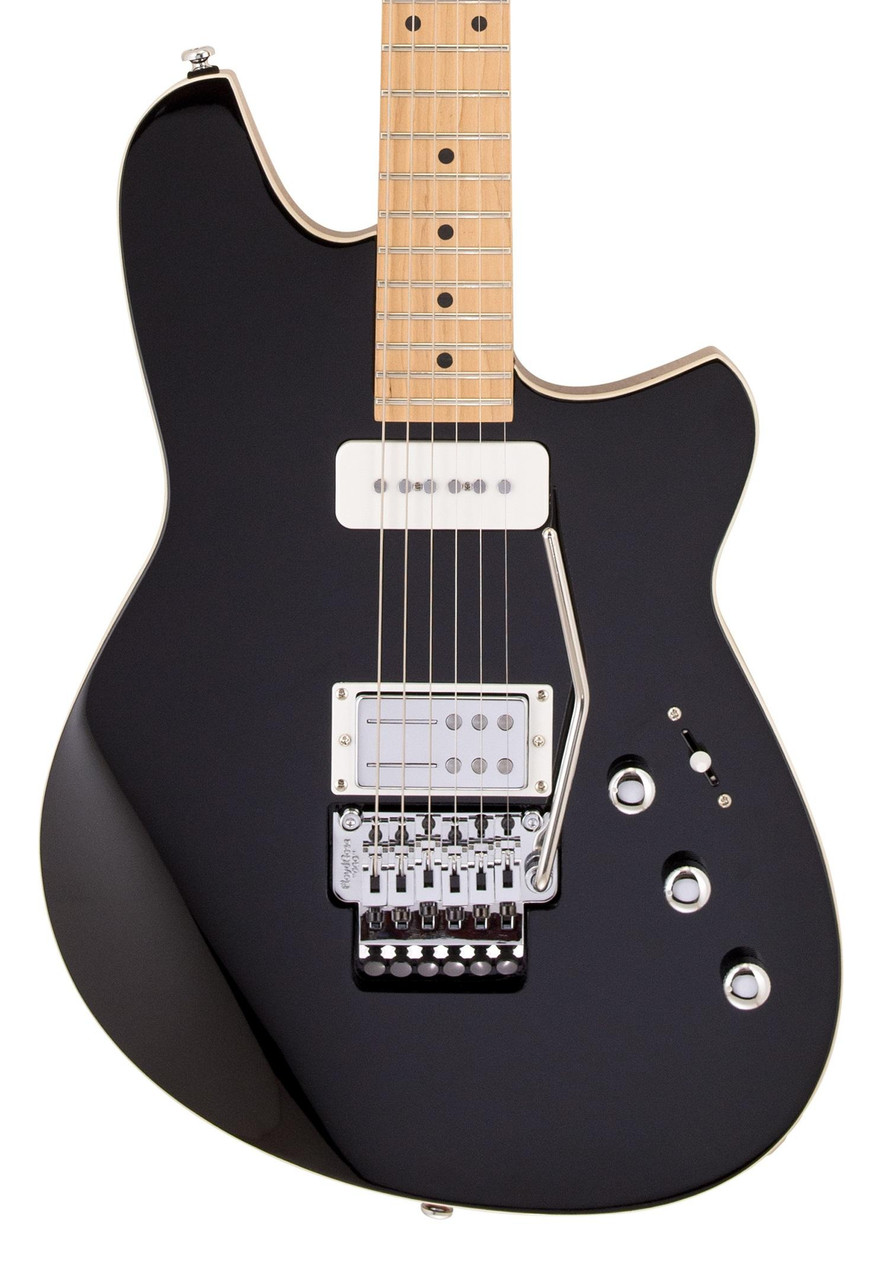 Reverend Kingbolt H90 Floyd Rose Electric Guitar in Midnight Black